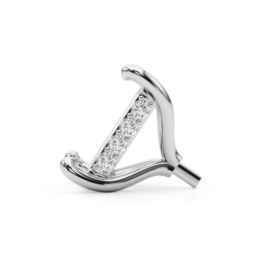 14K White Gold Hidden Halo Head Emeradld Cut With 2.04 TCW Diamond (SI1-SI2, G-H)