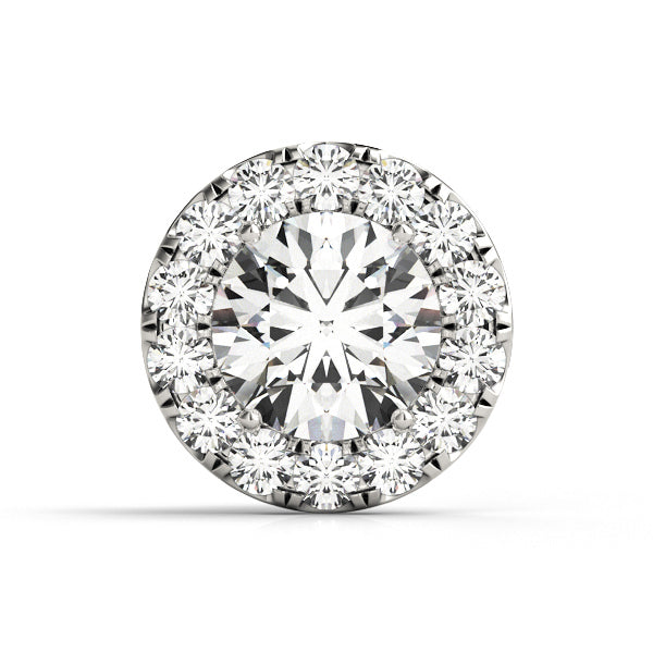 14K White Gold Round Halo With 2.32 TCW Diamond (SI1-SI2, G-H)