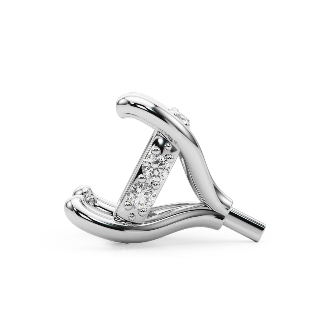 14K White Gold Hidden Halo Cushion Center With 1.04 TCW Diamond (SI1-SI2, G-H)