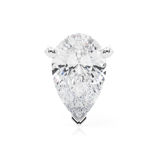14K White Gold Hidden Halo Pear Center With 1.08 TCW Diamond (SI1-SI2, G-H)