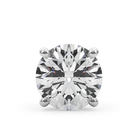 14K White Gold Hidden Halo Round Head With 1.54 TCW Diamond (SI1-SI2, G-H)