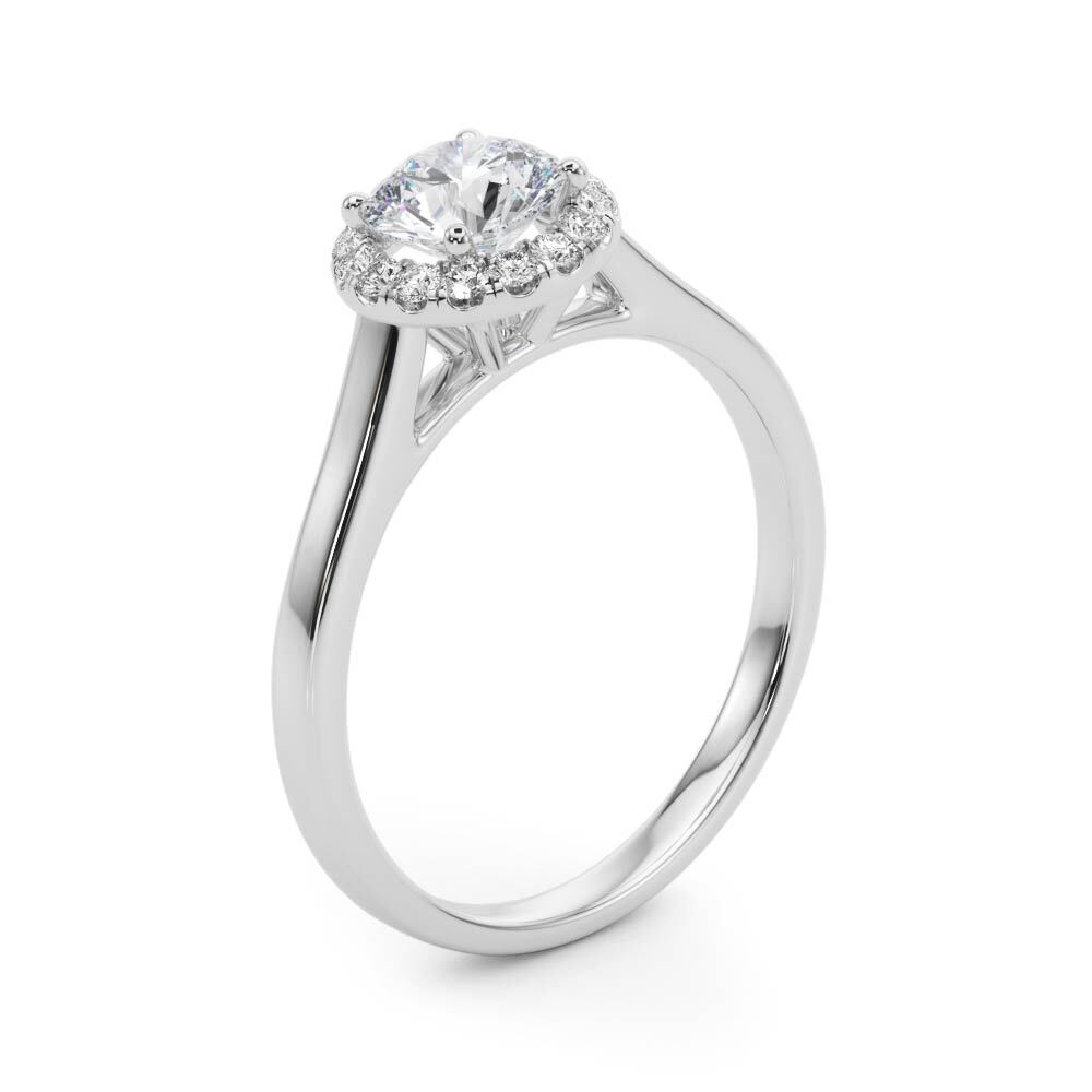 14K White Gold Engagement Ring With 1.61 TCW Diamond (SI1-SI2, G-H)