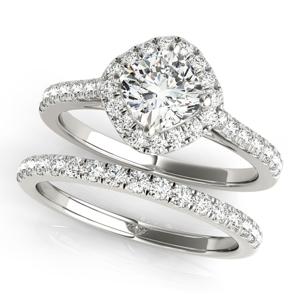 14K White Gold Engagement Ring With 1.30 TCW Diamond (SI1-SI2, G-H)