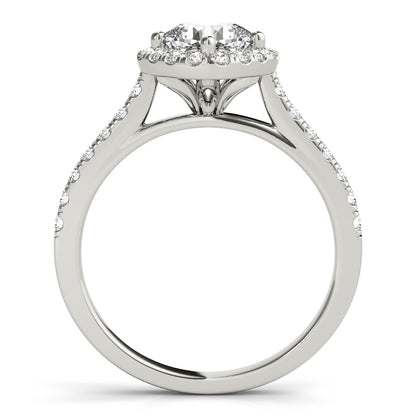 14K White Gold Engagement Ring With 1.30 TCW Diamond (SI1-SI2, G-H)