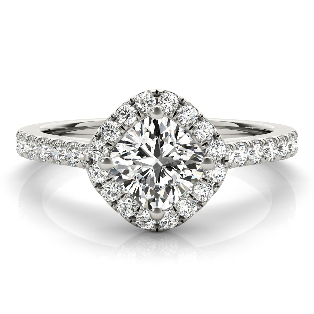 14K White Gold Engagement Ring With 1.30 TCW Diamond (SI1-SI2, G-H)