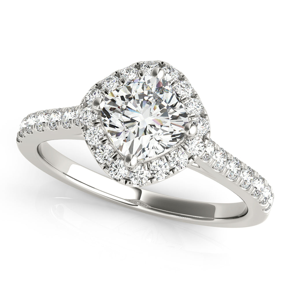 14K White Gold Engagement Ring With 1.30 TCW Diamond (SI1-SI2, G-H)