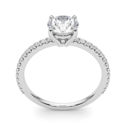 14K White Gold Engagement Ring With 2.76 TCW Diamond (SI1, G)