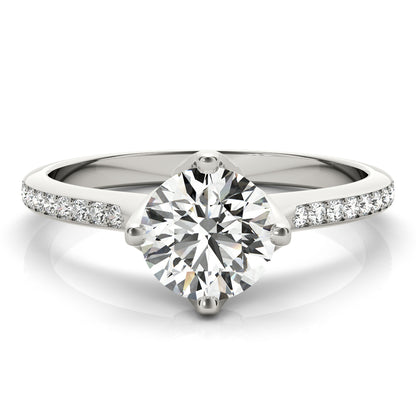 14K White Gold Engagement Ring With 1.62 TCW Diamond (I1, H-I)