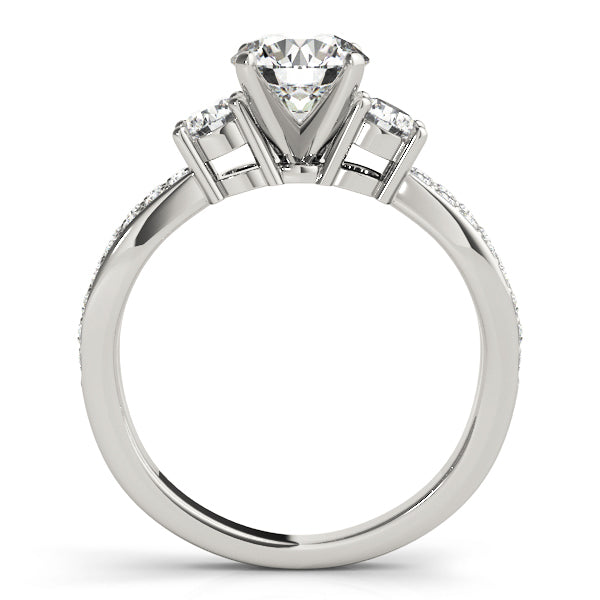 14K White Gold Engagement Ring With 0.68 TCW Diamond (I1, H-I)