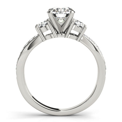 14K White Gold Engagement Ring With 0.68 TCW Diamond (I1, H-I)