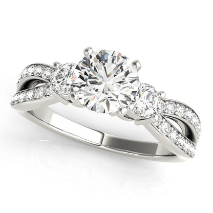 14K White Gold Engagement Ring With 0.68 TCW Diamond (I1, H-I)