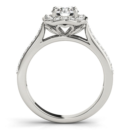 14K White Gold Engagement Ring With 1.07 TCW Diamond (I1, H-I)