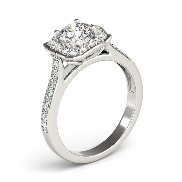 14K White Gold Engagement Ring With 1.07 TCW Diamond (I1, H-I)