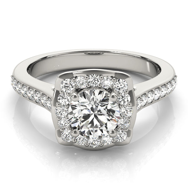 14K White Gold Engagement Ring With 1.07 TCW Diamond (I1, H-I)