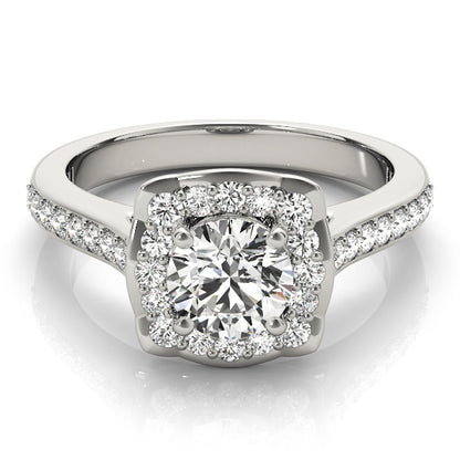 14K White Gold Engagement Ring With 1.07 TCW Diamond (I1, H-I)