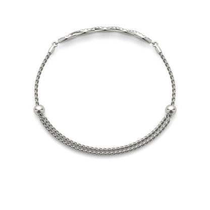 14K White Gold Diamond Crossover Bracelet With 0.44 TCW Diamond (SI2, H-I)