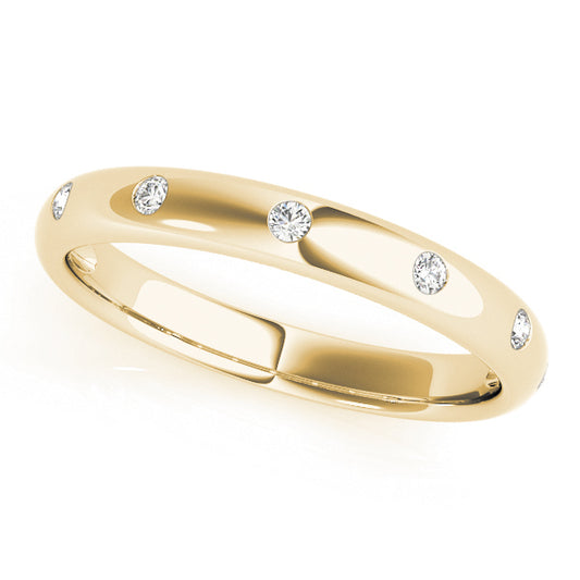 14K Yellow Gold Diamond Fashion Stackables With 0.10 TCW Diamond (SI2, H-I)
