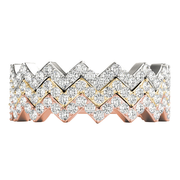 14K White Gold Stackable Ring With 0.32 TCW Diamond (SI1-SI2, G-H)