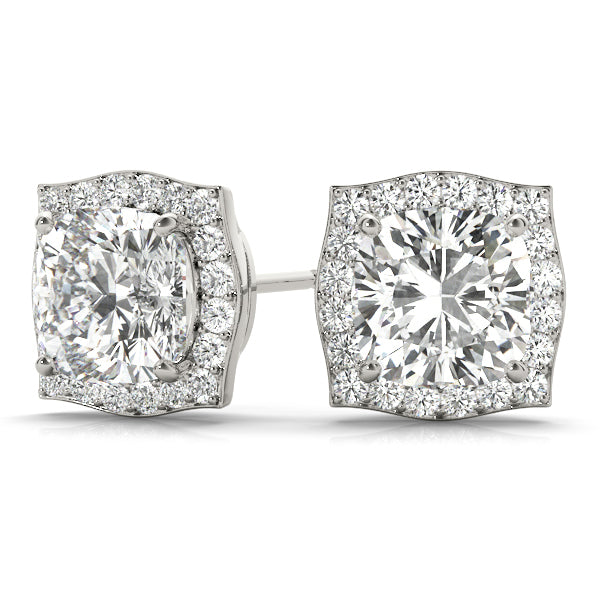14K White Gold Fashion Earrings With 0.82 TCW Diamond (SI2, H-I)
