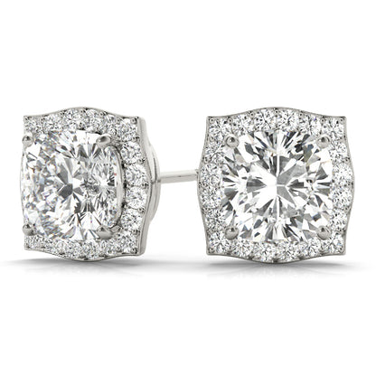 14K White Gold Fashion Earrings With 0.82 TCW Diamond (SI2, H-I)