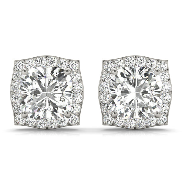 14K White Gold Fashion Earrings With 0.82 TCW Diamond (SI2, H-I)