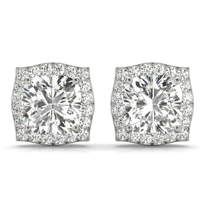 14K White Gold Fashion Earrings With 0.82 TCW Diamond (SI2, H-I)
