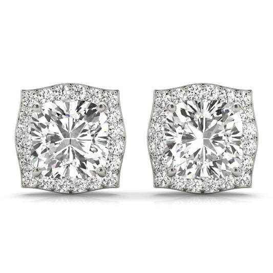 14K White Gold Fashion Earrings With 0.82 TCW Diamond (SI2, H-I)