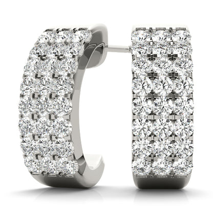 14K White Gold Fashion Earrings With 0.48 TCW Diamond (SI2, H-I)