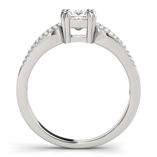 14K White Gold Engagement Rings Multirow With 0.53 TCW Diamond (SI1-SI2, G-H)