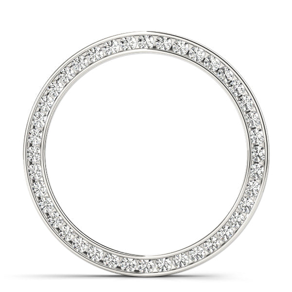 14K White Gold Pendants Circle With 0.49 TCW Diamond (SI2, H-I)