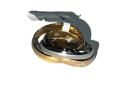 Cartier Les Must de Trinity 18K Gold Ring Fancy Jewelry for Her Luxury Ring