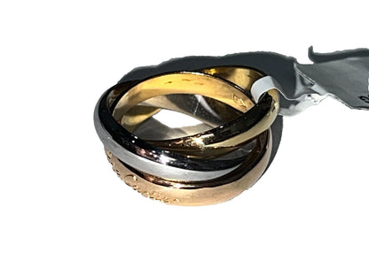 Cartier Les Must de Trinity 18K Gold Ring Fancy Jewelry for Her Luxury Ring