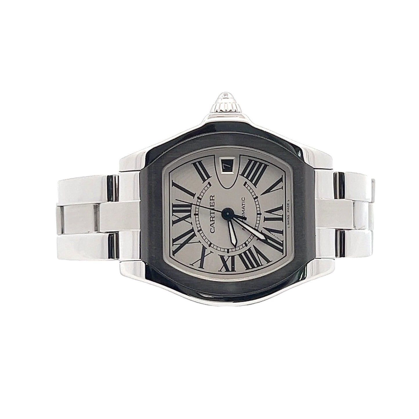Cartier Roadster Stainless Steel 46 mm Automatic – Black Bezel Luxury Watch