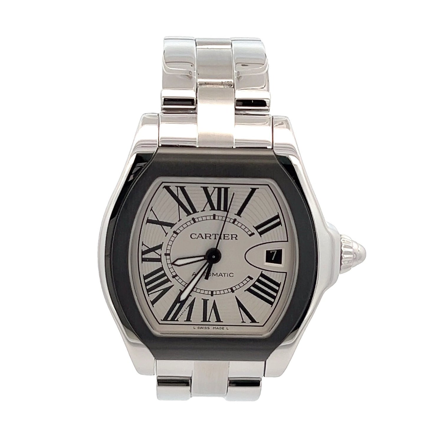 Cartier Roadster Stainless Steel 46 mm Automatic – Black Bezel Luxury Watch