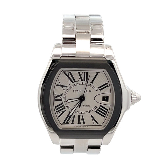 Cartier Roadster Stainless Steel 46 mm Automatic – Black Bezel Luxury Watch