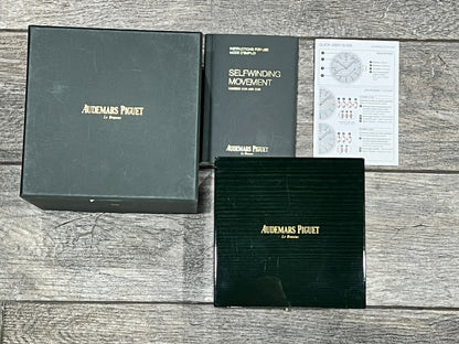 Mens Audemars Piguet Royal Oak Offshore 18K Gold Auto Chandelier Diamond Watch