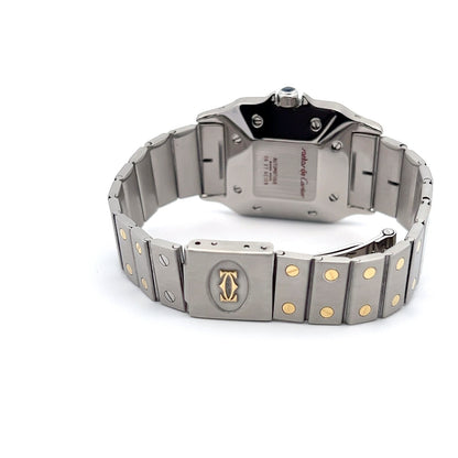 Womens Cartier Santos 18K Gold Automatic Watch