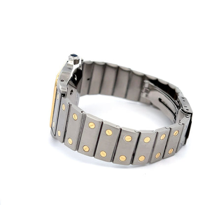 Womens Cartier Santos 18K Gold Automatic Watch