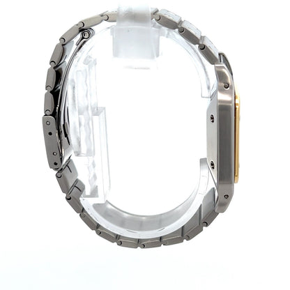 Womens Cartier Santos 18K Gold Automatic Watch