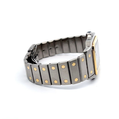 Womens Cartier Santos 18K Gold Automatic Watch