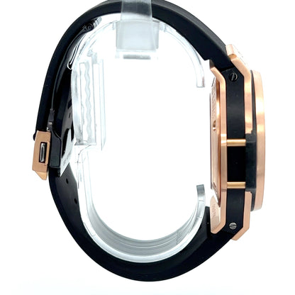 Hublot Big Bang Automatic Mens 18k Rose Gold Case With Rubber Strap Authentic Luxury Timepiece