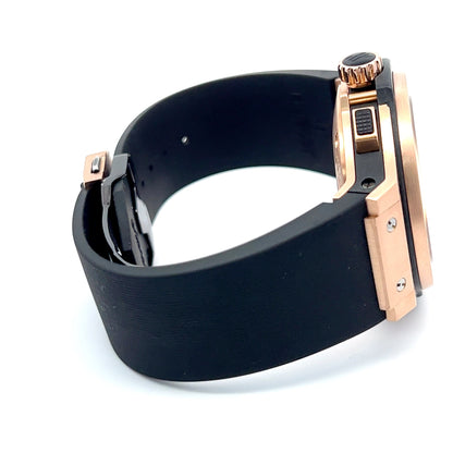 Hublot Big Bang Automatic Mens 18k Rose Gold Case With Rubber Strap Authentic Luxury Timepiece