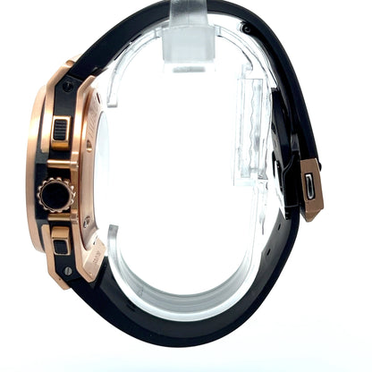Hublot Big Bang Automatic Mens 18k Rose Gold Case With Rubber Strap Authentic Luxury Timepiece