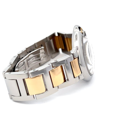 Cartier Ballon Bleu Automatic Men's Steel Case With 18K Rose Gold / Steel Strap Authentic Luxury Timepiece