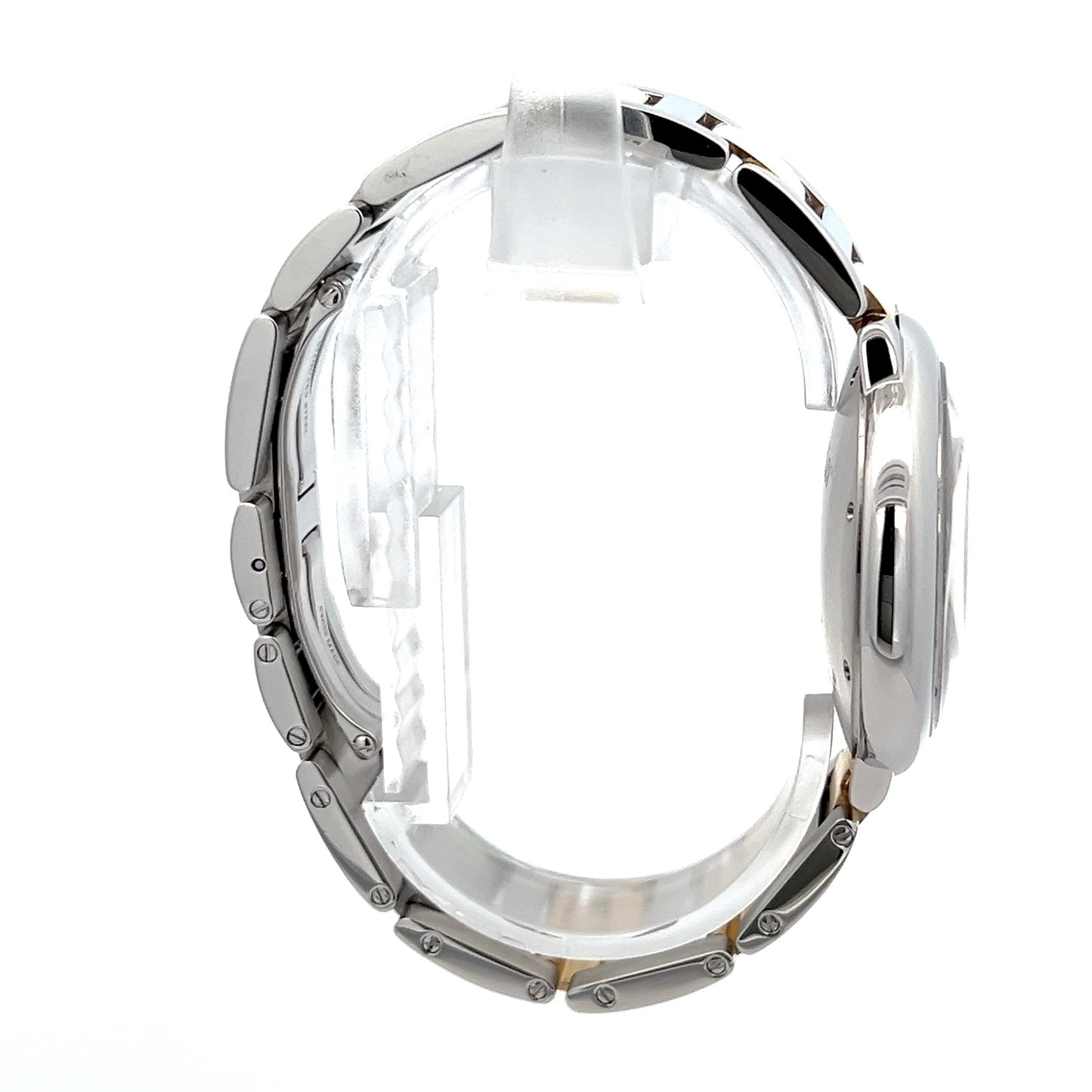 Cartier Ballon Bleu Automatic Men's Steel Case With 18K Rose Gold / Steel Strap Authentic Luxury Timepiece