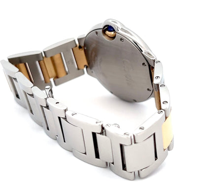 Cartier Ballon Bleu Automatic Men's Steel Case With 18K Rose Gold / Steel Strap Authentic Luxury Timepiece