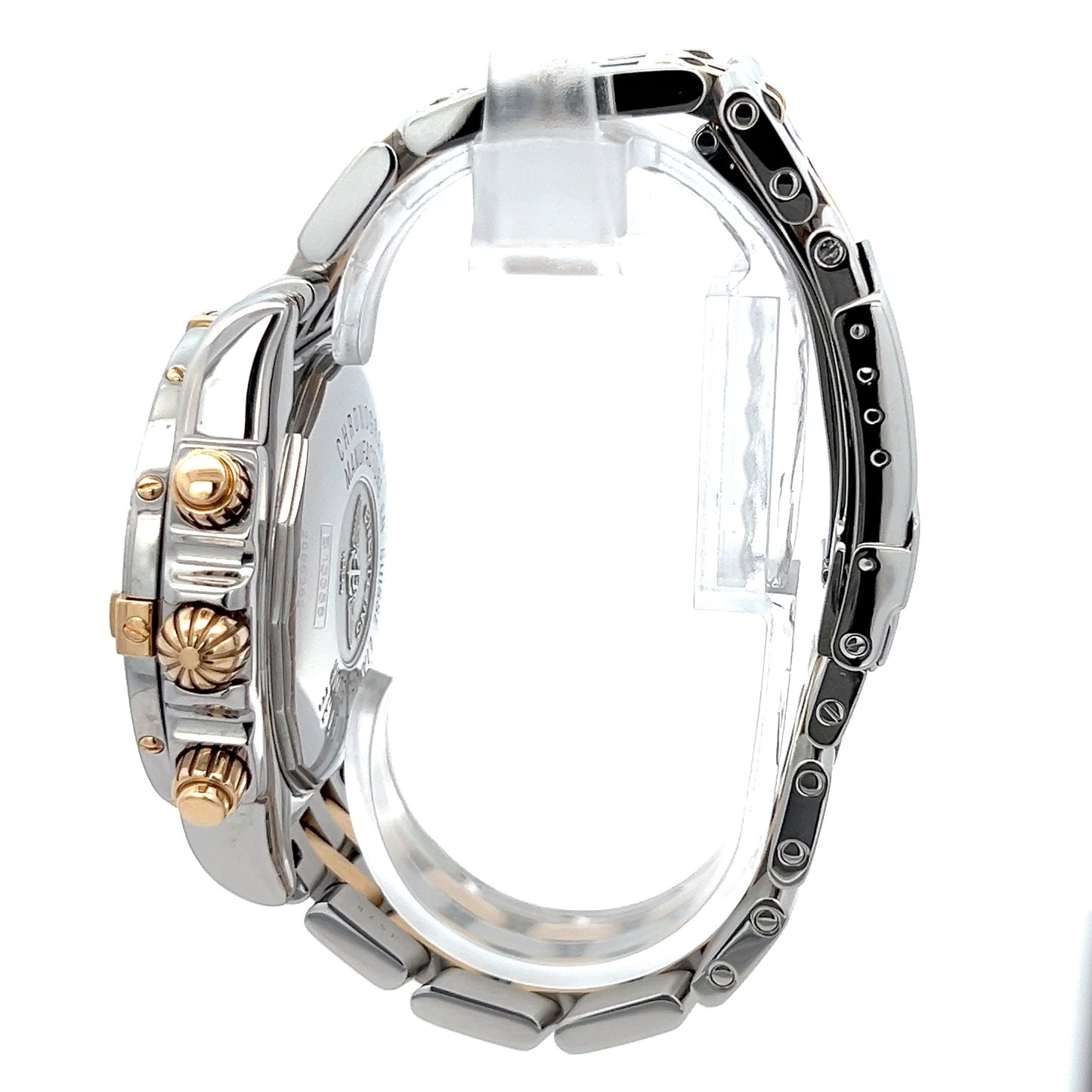 Mens Breitling Chronomat Evolution Chronograph 18K Yellow Gold / Steel Watch