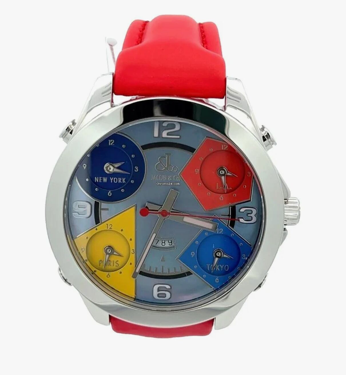 Mens Jacob & Co. Five Time Zone Quartz Watch