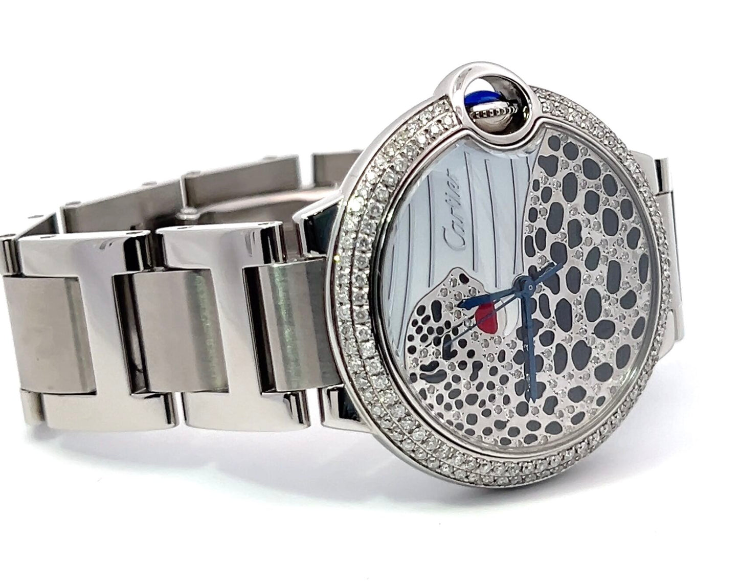 Womens Ballon Bleu Diamond Panther Watch