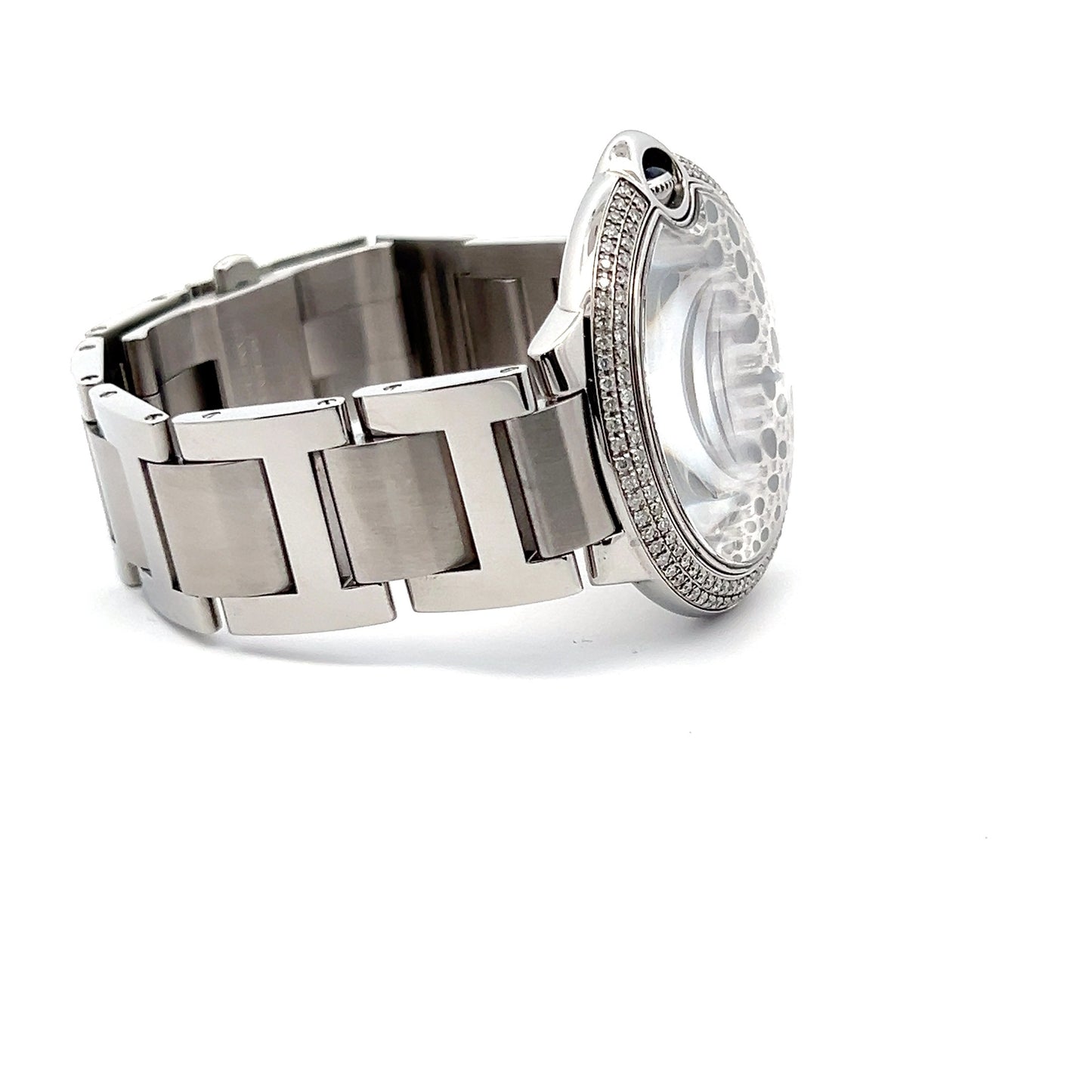 Mens Ballon Bleu Diamond Panther Watch